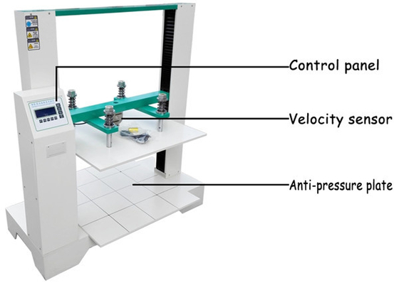Máquina de ensaio de compressão de cartão de caixa de display LCD Equipamento de ensaio de papel