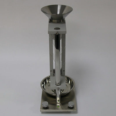 Equipamento de ensaio de pó de aço inoxidável / medidor de densidade aparente em massa / volumetro Scott para laboratório