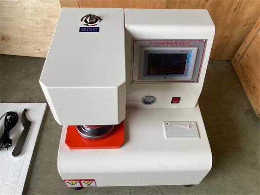 Testador de resistência à ruptura de papelão para testes de papelão e material de embalagem