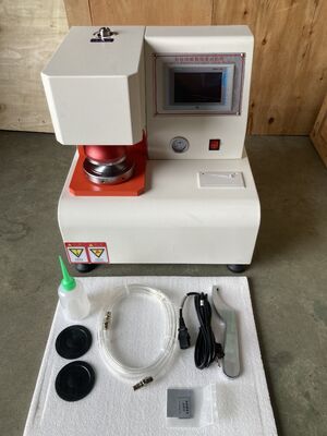 Testador de resistência à ruptura de papelão para testes de papelão e material de embalagem