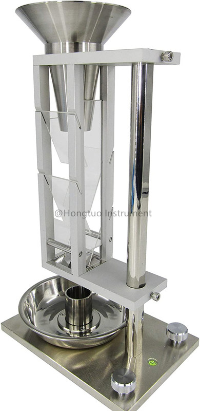 Equipamento de ensaio de pó de aço inoxidável / medidor de densidade aparente em massa / volumetro Scott para laboratório
