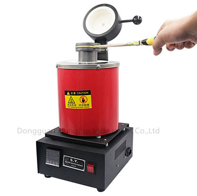 1400W 1100°C Forno de fusão de ouro e prata com ecrã CNC